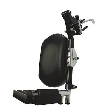 Dr. Kroll&Aposs Top Latch Black Legrest Hemi Spacing Plastic Footrest Wheelchair - Left DR3653405